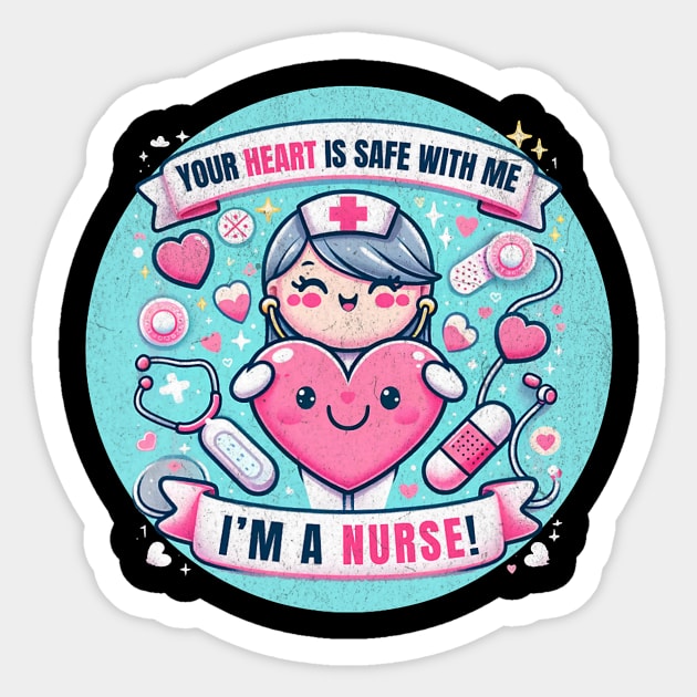 Valentine IMCU Nurse - Heartwarming Care _ Love Tee Sticker by Neldy